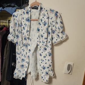 Floral Puff Sleeve Blouse